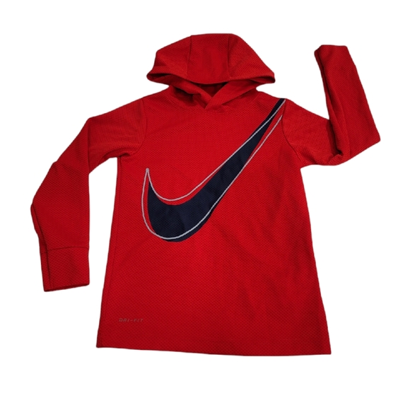 NWOT Nike Lightweight Waffle Pattern Hooded Boys Top Size 7 - Picture 3 of 10